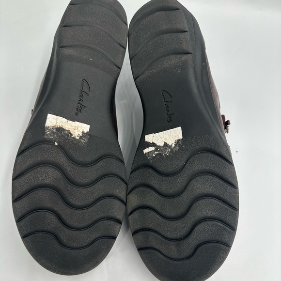 Clarks Collection Cheyn Madi Loafers Womens Size 8 Brown Leather Slip-On - Picture 10 of 11